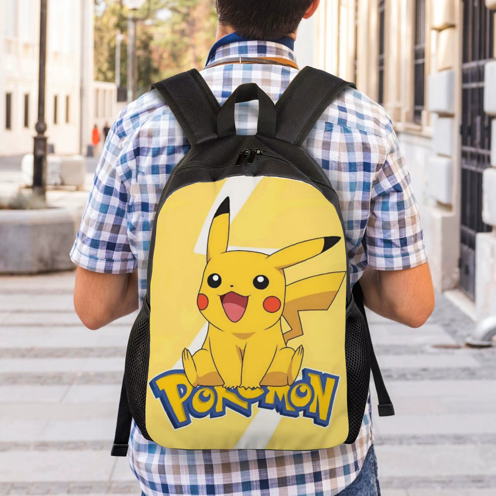Sac à dos Bandai Pokémon Ita Bag Pikachu Mochila Kawaii Randonnée Rétro Lavable