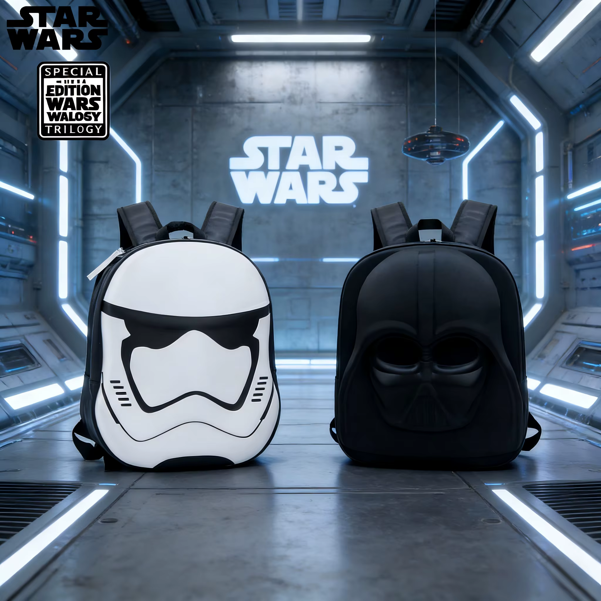 STAR WARS 3D stéréo, sac à dos de dessin animé
