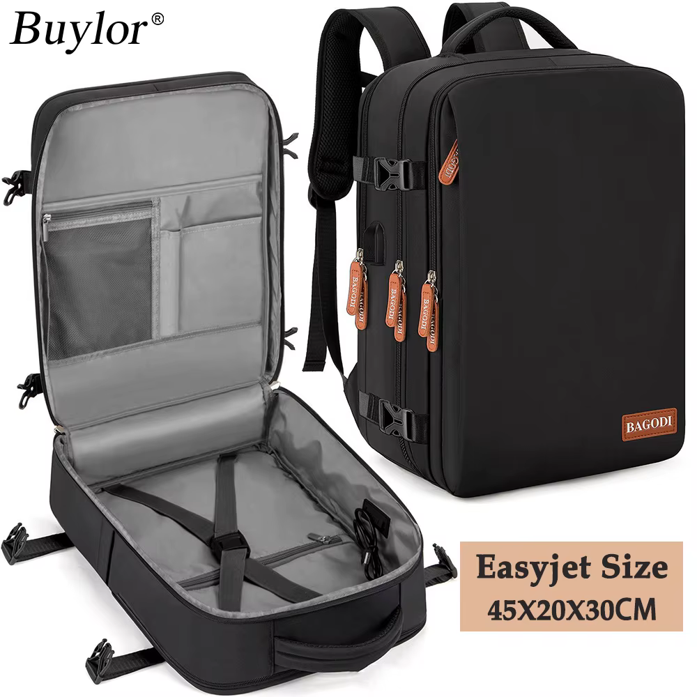 Buylor sac à dos de voyage sac à dos avion 45x20x30 pour femmes/hommes sacs de cabine Easyjet sac à dos pour ordinateur portable sac à dos décontracté pour week-end