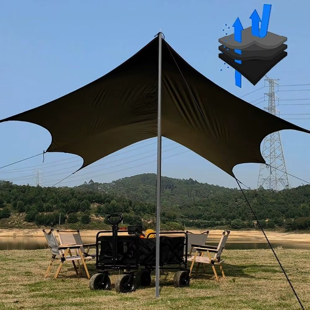 Tente de camping octogonale 3x3/3x4