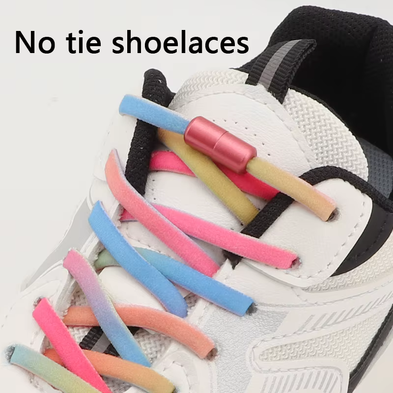 Lacets de chaussures élastiques colorés