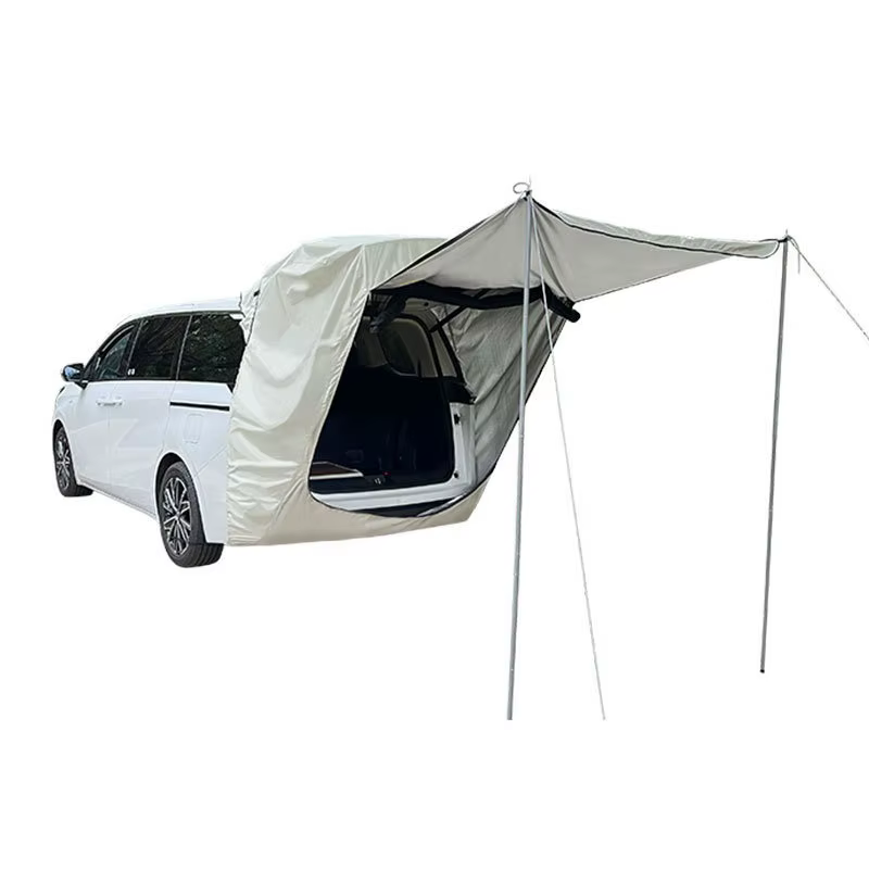 Sans poteaux de Support! Tente arrière MPV spécial camping en plein air queue de voiture multifonction Extension de toit pare-soleil étanche à la pluie anti-moustique