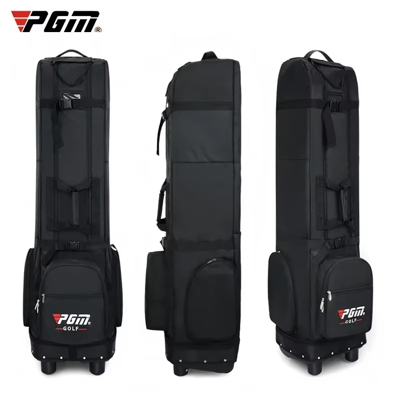 PGM-Sac d'aviation de golf étanche avec roulettes, grande capacité de stockage, pratique, pliable, avion, sacs à balles, voyage, HKB012