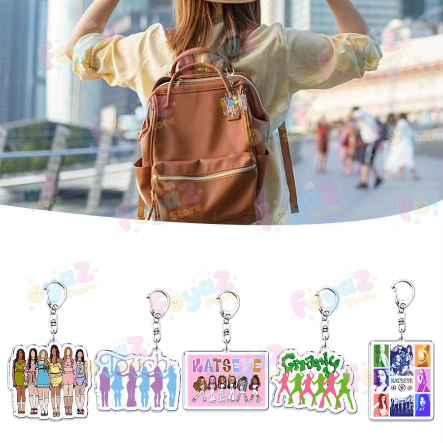 Cool K-pop Katseye porte-clés accessoires sac breloques mignon MANON ‌ SOPHIA Femme ‌ DANIELA Gamer porte-clés bijoux Fans Freinds cadeau