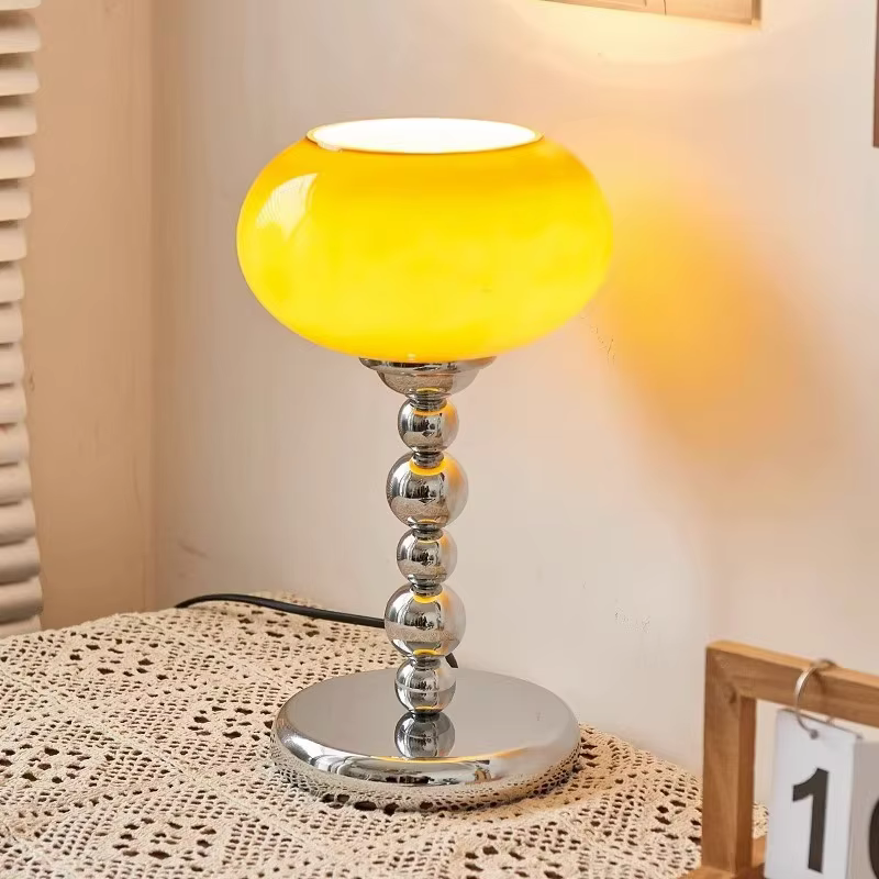 Kevin-Lustre en verre orange moderne, luminaire décoratif d'intérieur, idéal pour une salle à manger, une cuisine, une chambre à coucher ou un chevet