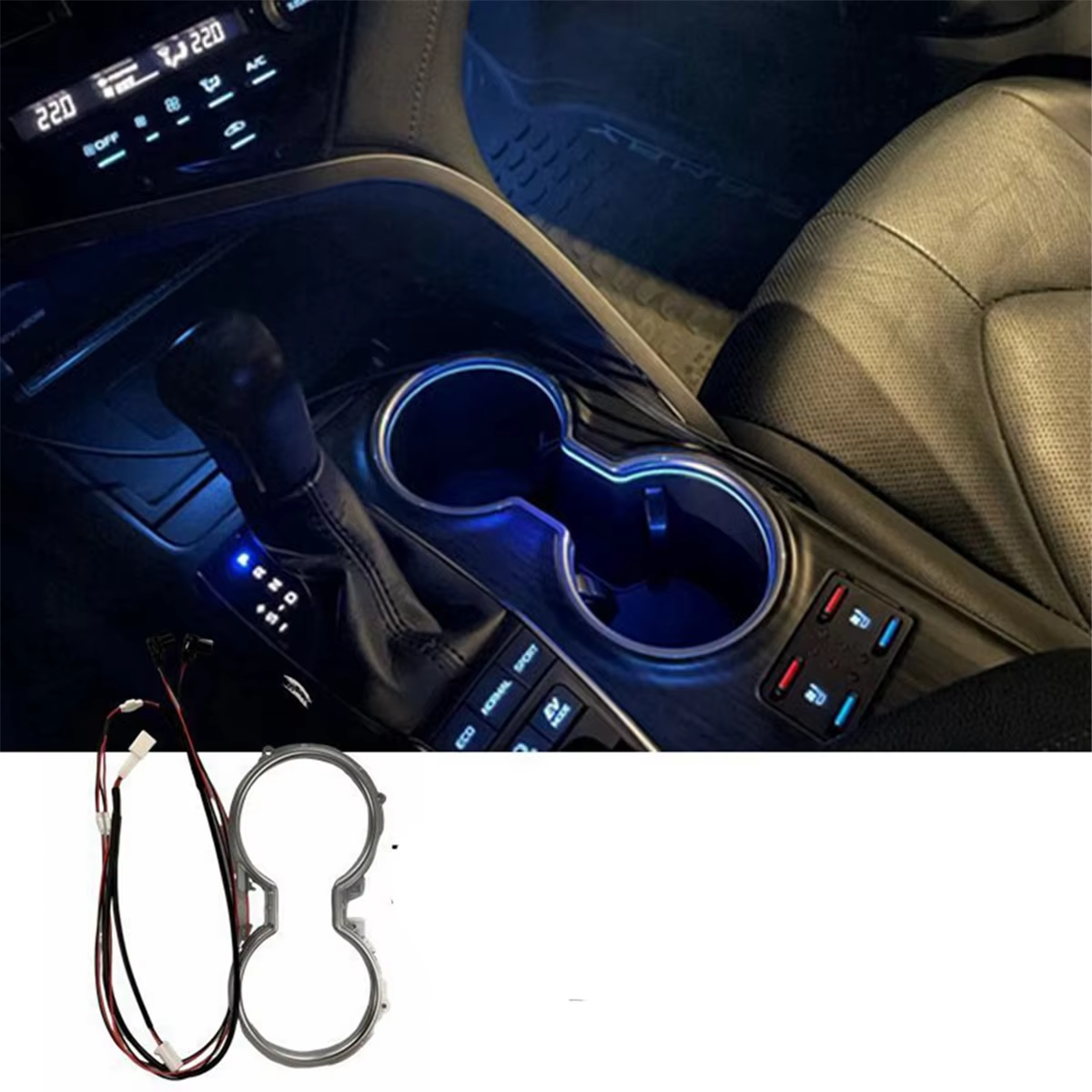 Porte-gobelet Central LED pour voiture