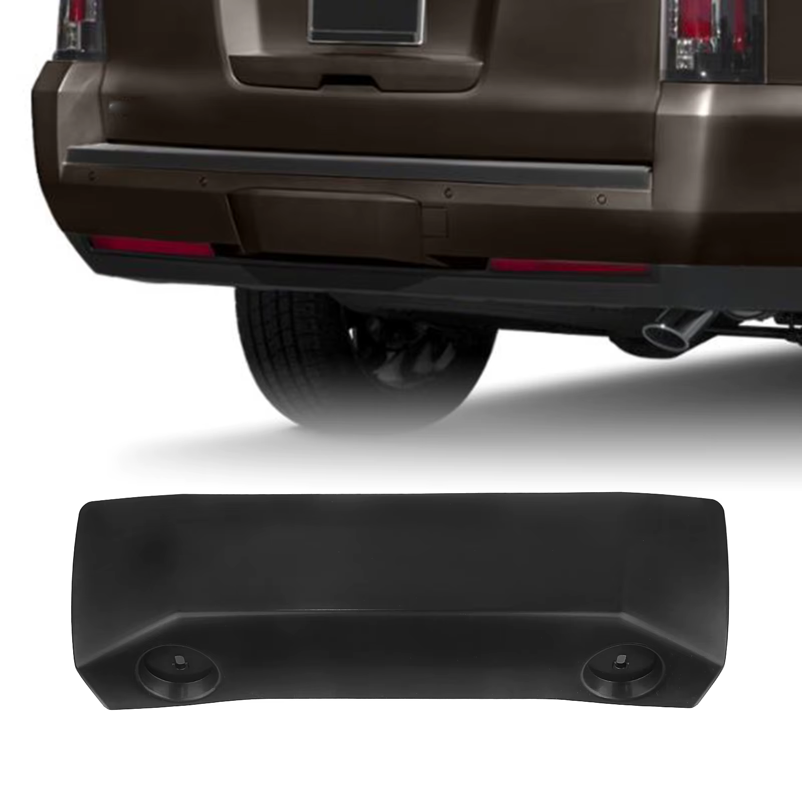 Couvercle de crochet de remorquage de pare-chocs arrière, protecteur de plaque d'attelage d'accès oculaire de remorquage de remorque pour Cadillac Escalade ESV 2015 – 2020