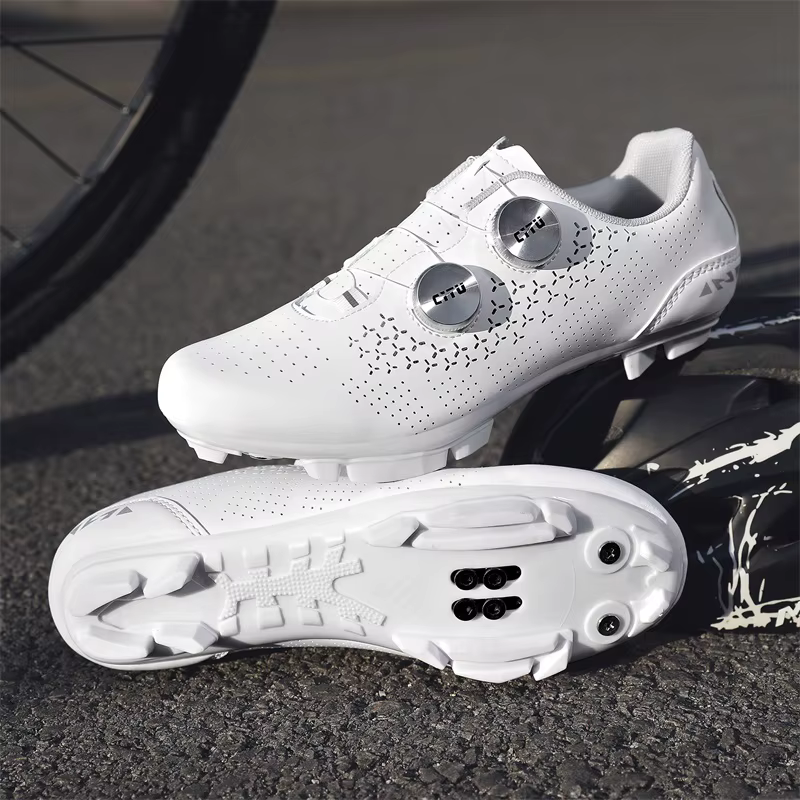 Chaussures de cyclisme pour hommes, sportives, avec crampons pour VTT et route, unisexe, de course, professionnelles, baskets de vélo, mode, en caoutchouc, plates, tout-terrain