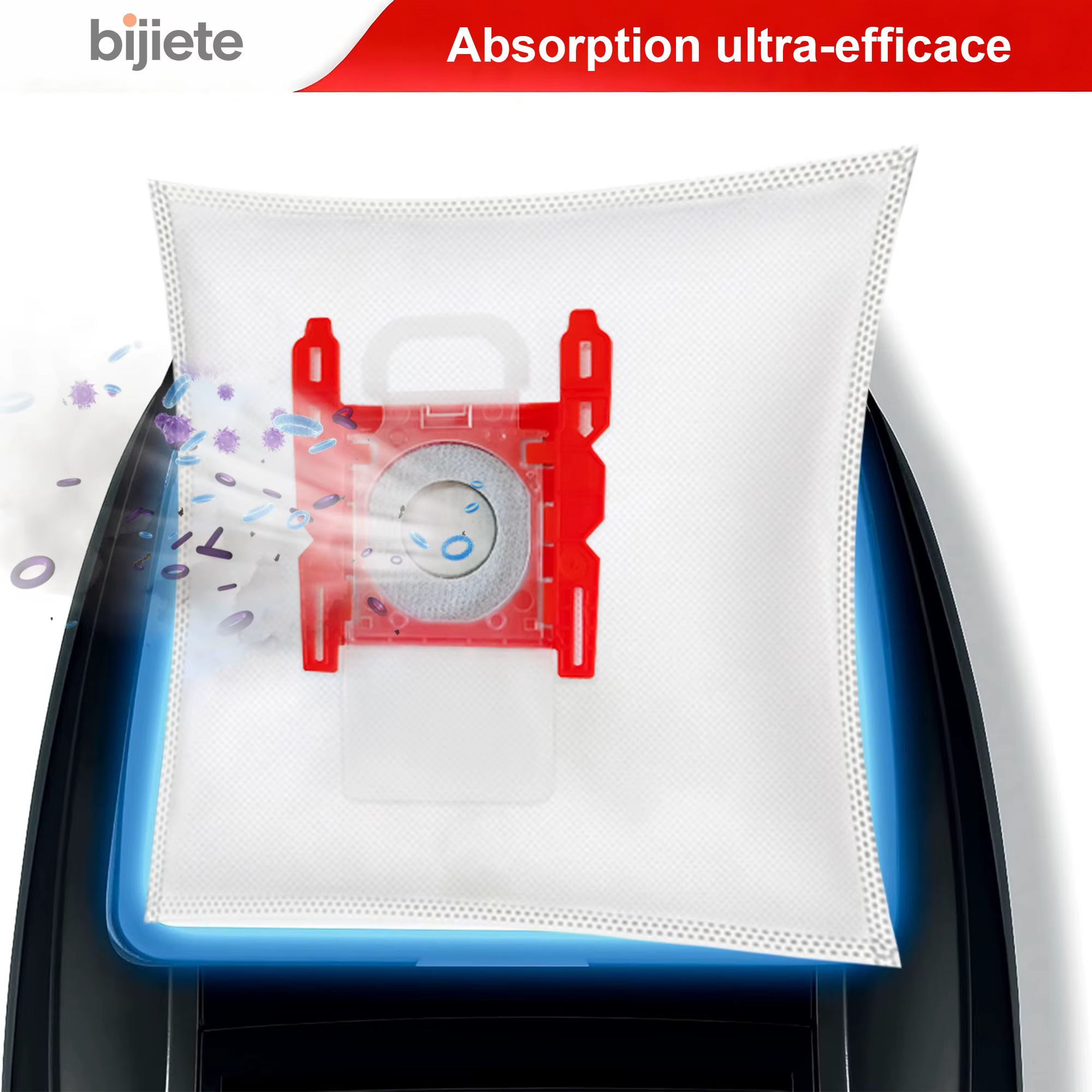 Sacs PowerProtect pour aspirateur Bosch Type G, BBZ41FGALL [Classe énergétique B], sacs d'aspirateur pour Bosch Type G