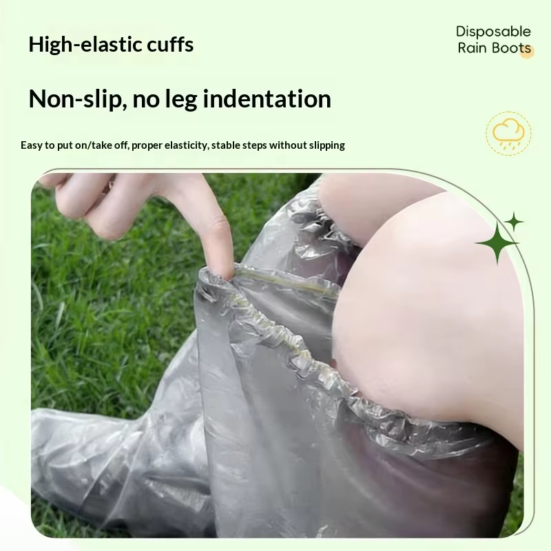 5 paires de couvre-chaussures jetables imperméables et antidérapants