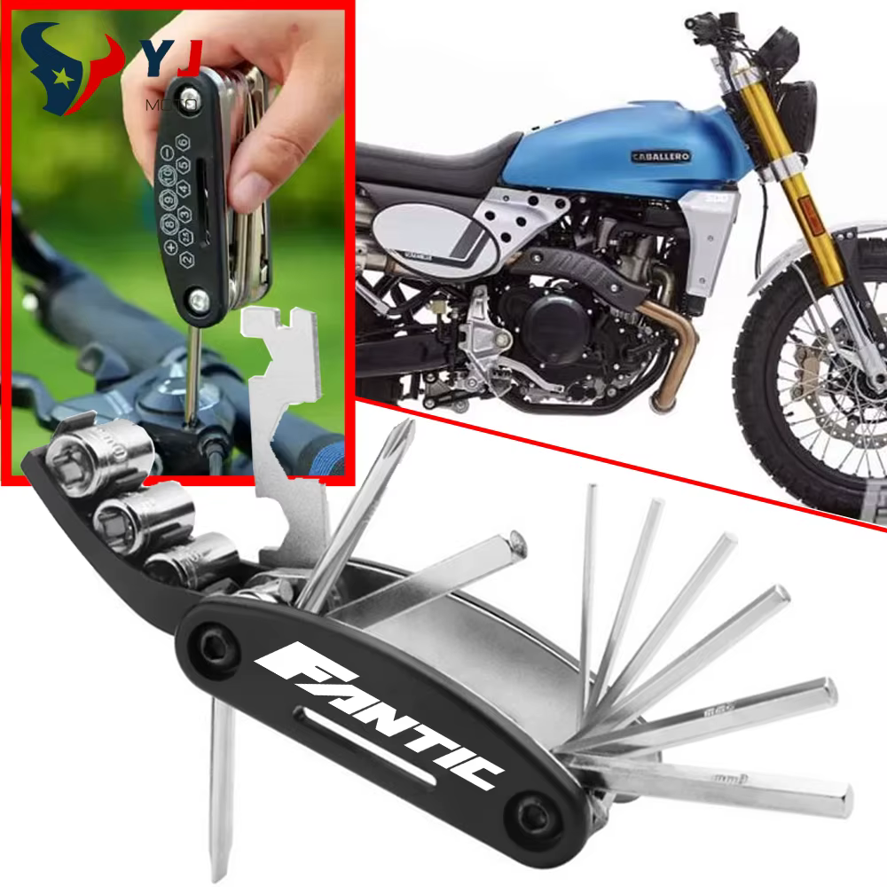 Nouveau pour FANTIC CABALLERO 700 FLAT TRACK 125 250 500 RALLY SCRAMBLER 500 XE accessoires de moto tournevis ensemble d'outils de réparation
