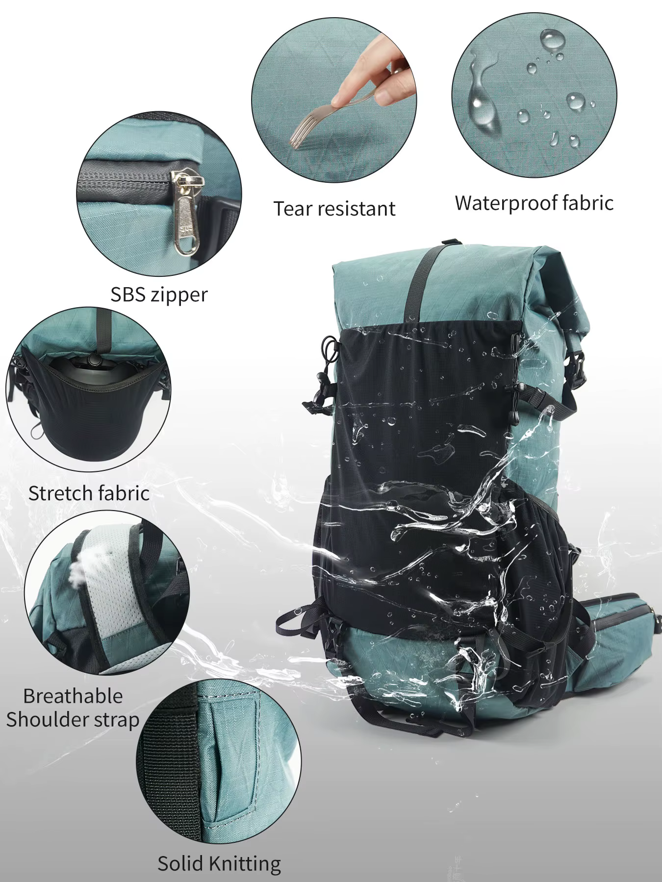 Sac à dos de Camping de randonnée en plein air 40l