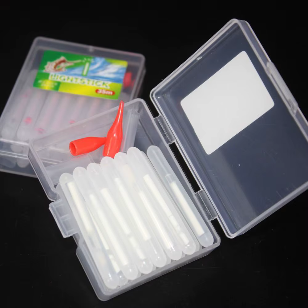 Accessoire Clip sur canne à pêche bâton lumineux lueur sombre lumière chimique Fluorescent