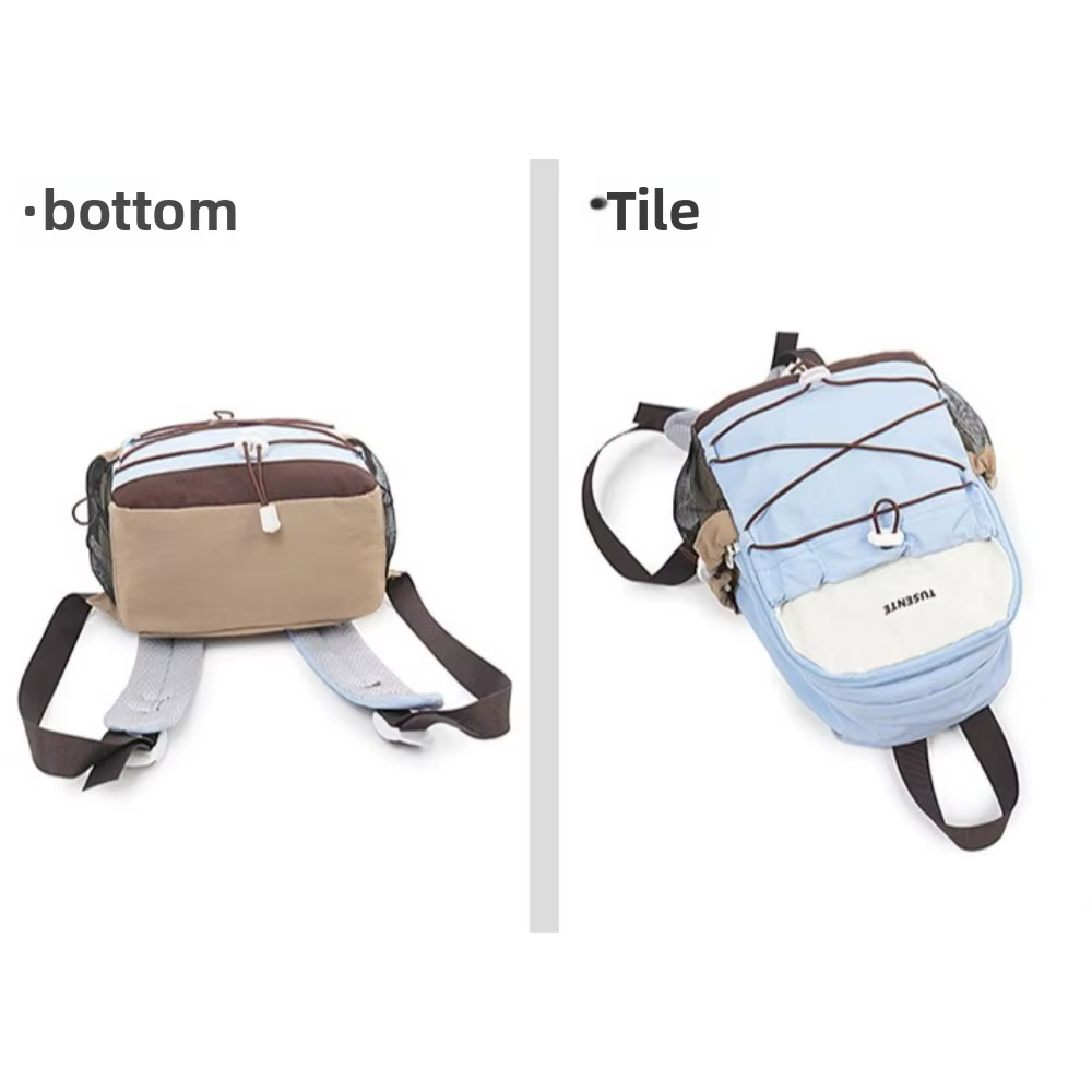 Sac à dos léger de style sportif avec blocs de couleur