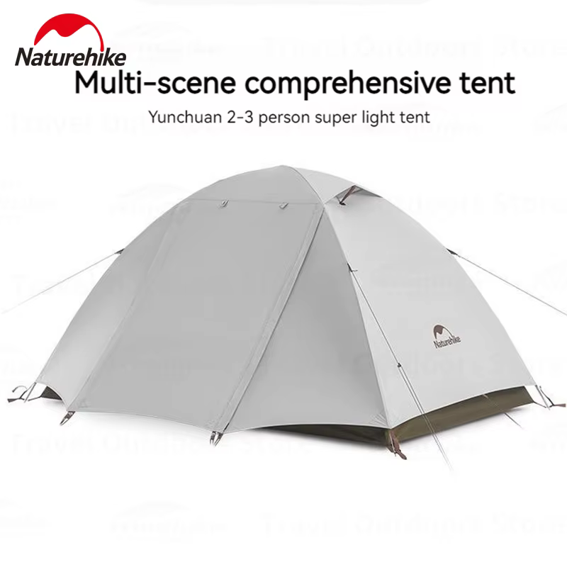 Tente de camping ultralégère Naturehike UPF50+ pour 2-3 personnes