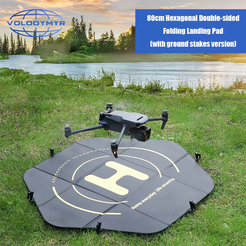 Volodymyr 80 cm (31 '') tapis d'atterrissage pour drone pliable rapidement double face étanche pour DJI Mavic 3 Pro/Phantom 4 Pro/Autel EVO II
