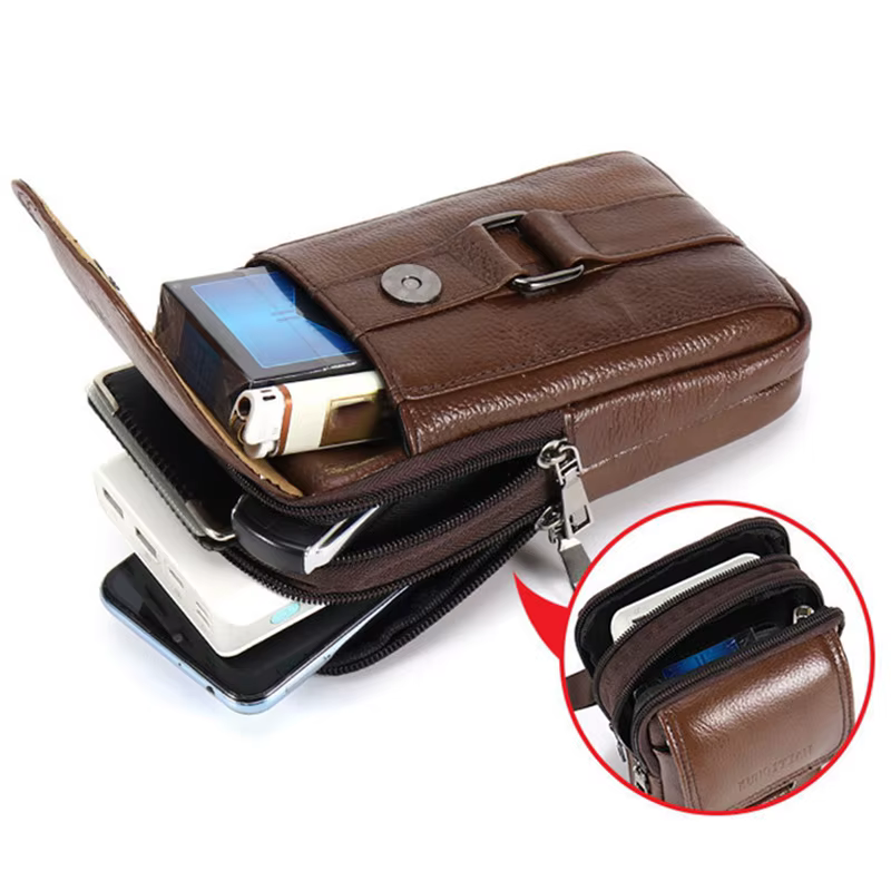 Sac de ceinture pour téléphone portable pour homme