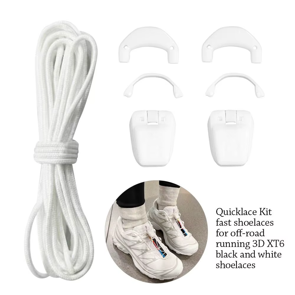 Lacets de tennis ronds sans attaches