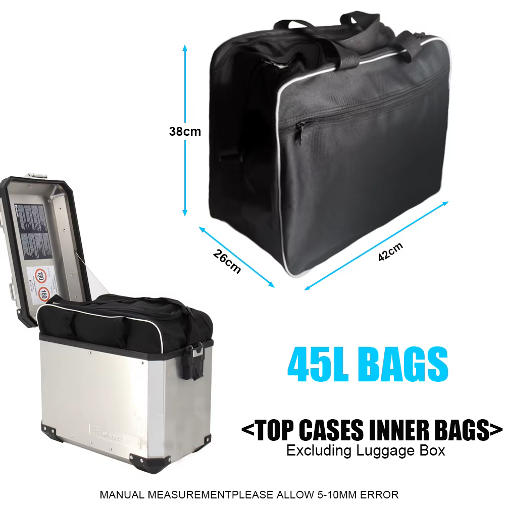 Sacs intérieurs noirs pour bagages de moto, valises d'aventure, sac de moto, BMW Runder GS Adv, R1250, R1250 GS