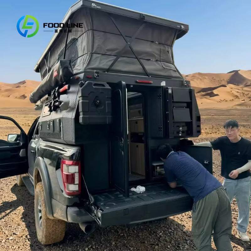 Tente de toit rigide personnalisée pour pick-up avec échelle et auvent pour les aventures en plein air – Achetez en gros pour économiser