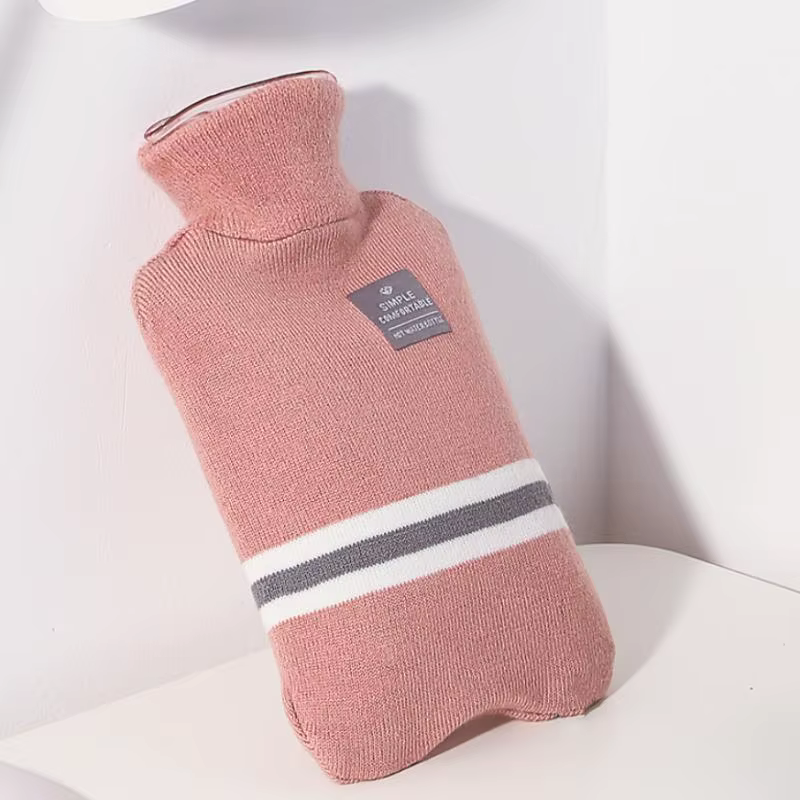Sac de bouteilles d'eau chaude de 1000Ml, sac d'eau chaude pour femmes, ventre chaud, mains et pieds, garde au plus chaud, cadeau de noël