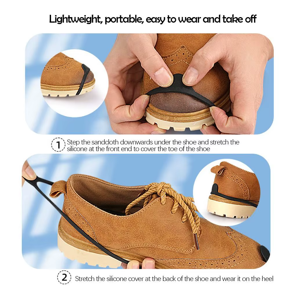 Pointes de chaussure de neige coordonnantes en silicone