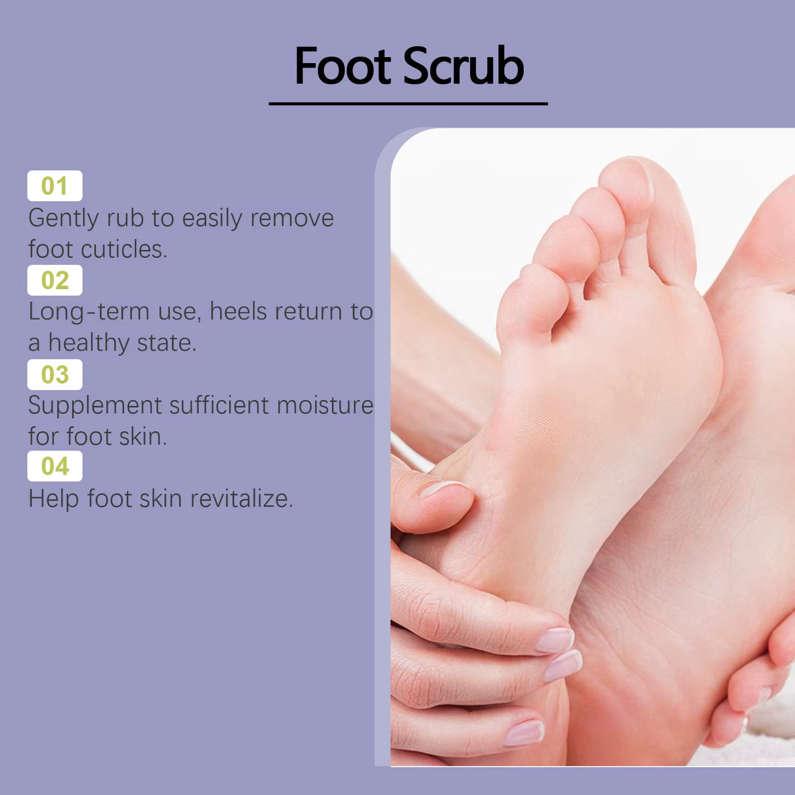 Gommage exfoliant pour les pieds au charbon de bambou