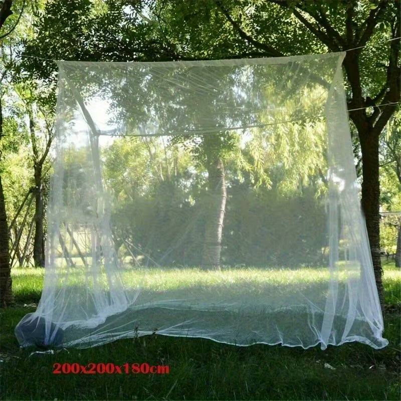 Grande moustiquaire de camping – Installation facile