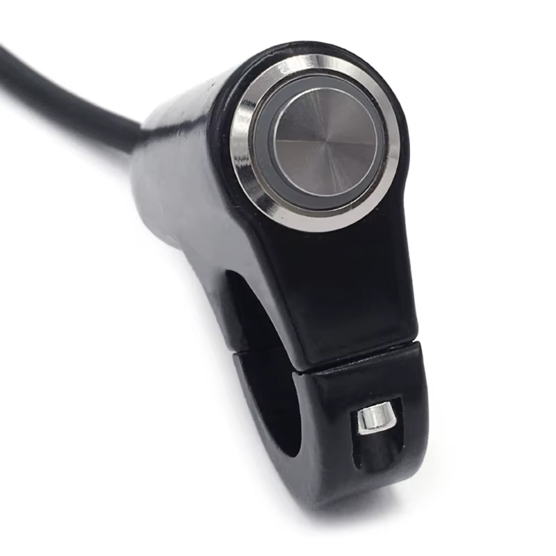 Interrupteur guidon bouton marche/arrêt pour phare antibrouillard, klaxon 12V
