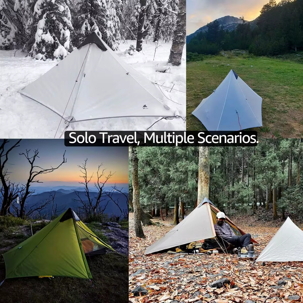 3F UL Gear-Tente de randonnée portable ultralégère