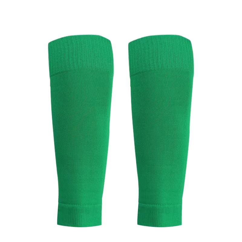 Chaussettes de football rouges pour hommes et femmes, protège-tibias, couvre-jambes, nouveau