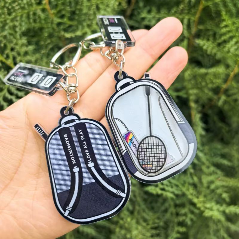 Sac à dos de Badminton mignon, pendentif secouant, porte-clés, accessoires de raquette de Badminton, cadeaux pour amis, Couple, amoureux du sport, Souvenirs