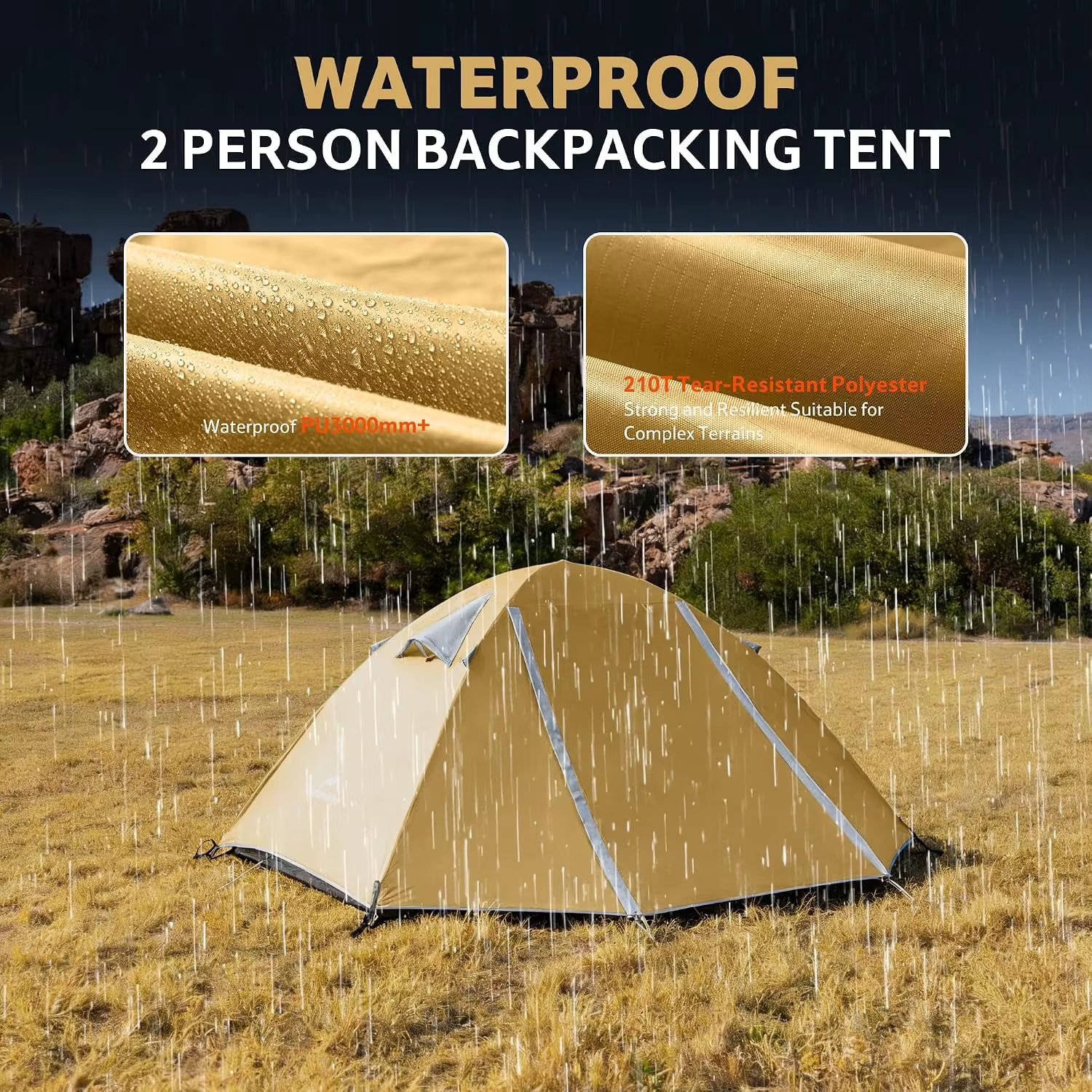 Tente de camping Naturehike Bleik pour 2 personnes