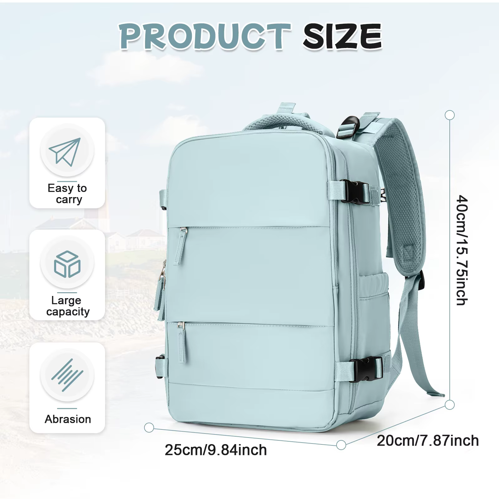 Sac à dos extérieur multifonction sac à dos de voyage de grande capacité pour femmes hommes
