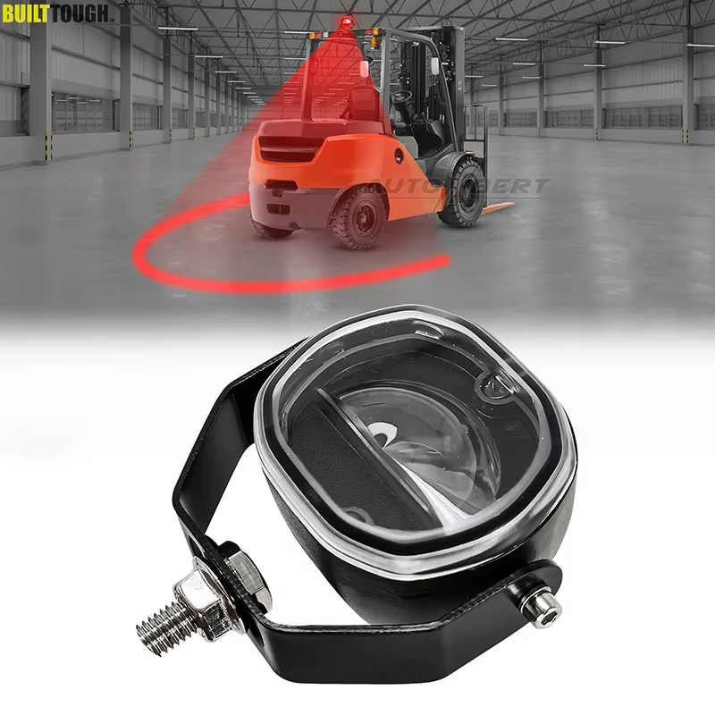 Mini lampe de sécurité LED pour chariot élévateur, lumière d'avertissement rouge en forme de U, DC 12V-100V 48V 24V 8W, lumière de danger pour chariot élévateur pour la visibilité sur le chantier