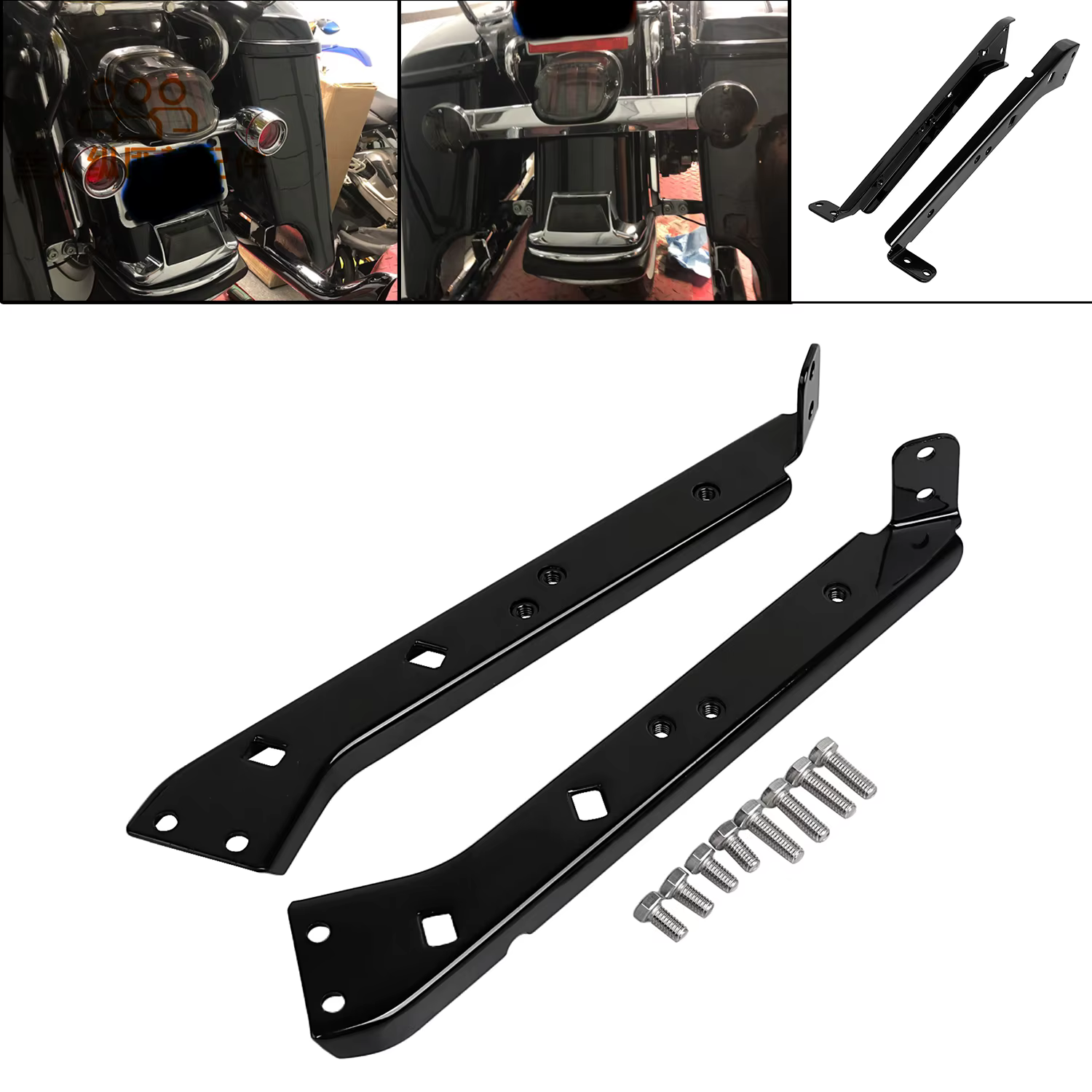 Support de piste de sacoche pour harley-davidson Street Road Glide & Road King, accessoire de moto pour modèles 1985 – 2008