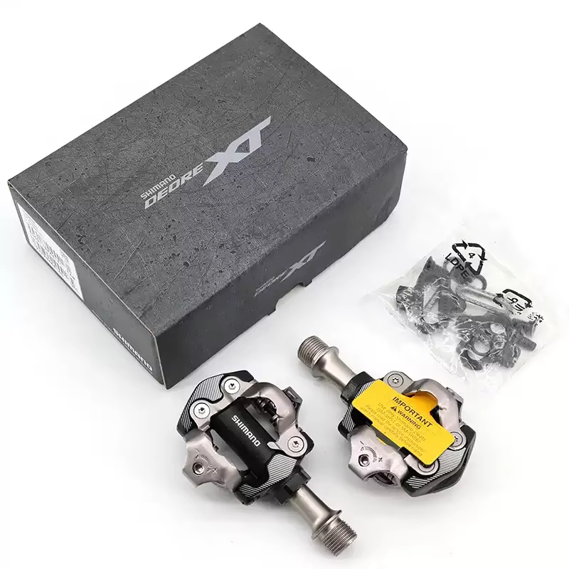 Pédales Shimano XT PD-M8100 XT SPD pour VTT avec caleçons SH51 et roulements étanches