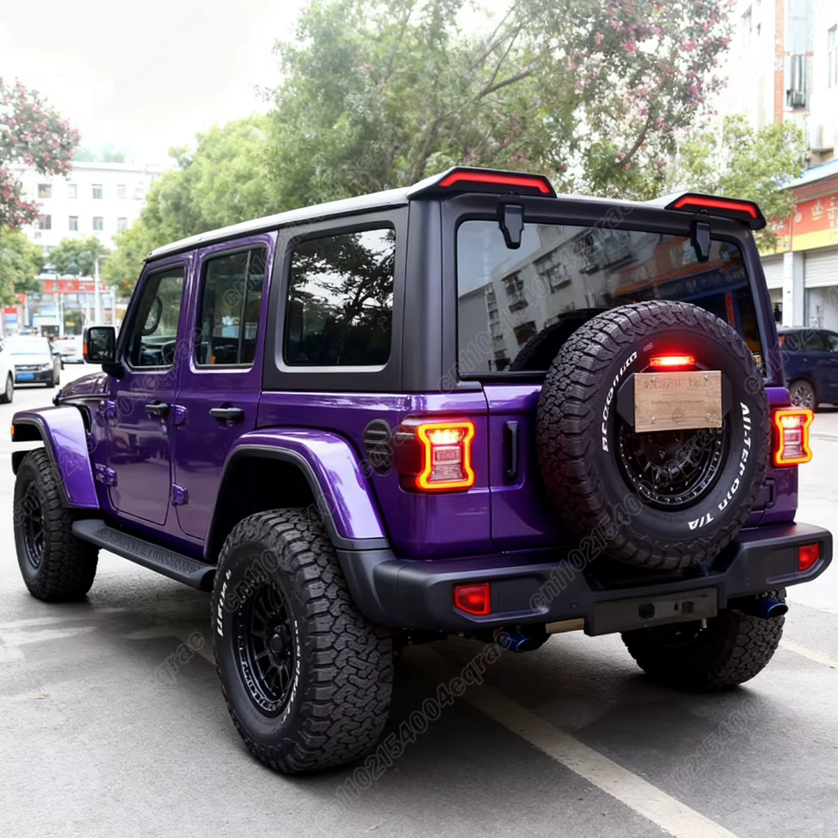 Pour Jeep Wrangler JK JL 2007-2017 2018 2019 2020 2021 2022 2023 becquet de feu de toit arrière séparateur latéral arrière Kit de corps de lèvre d'aile supérieure