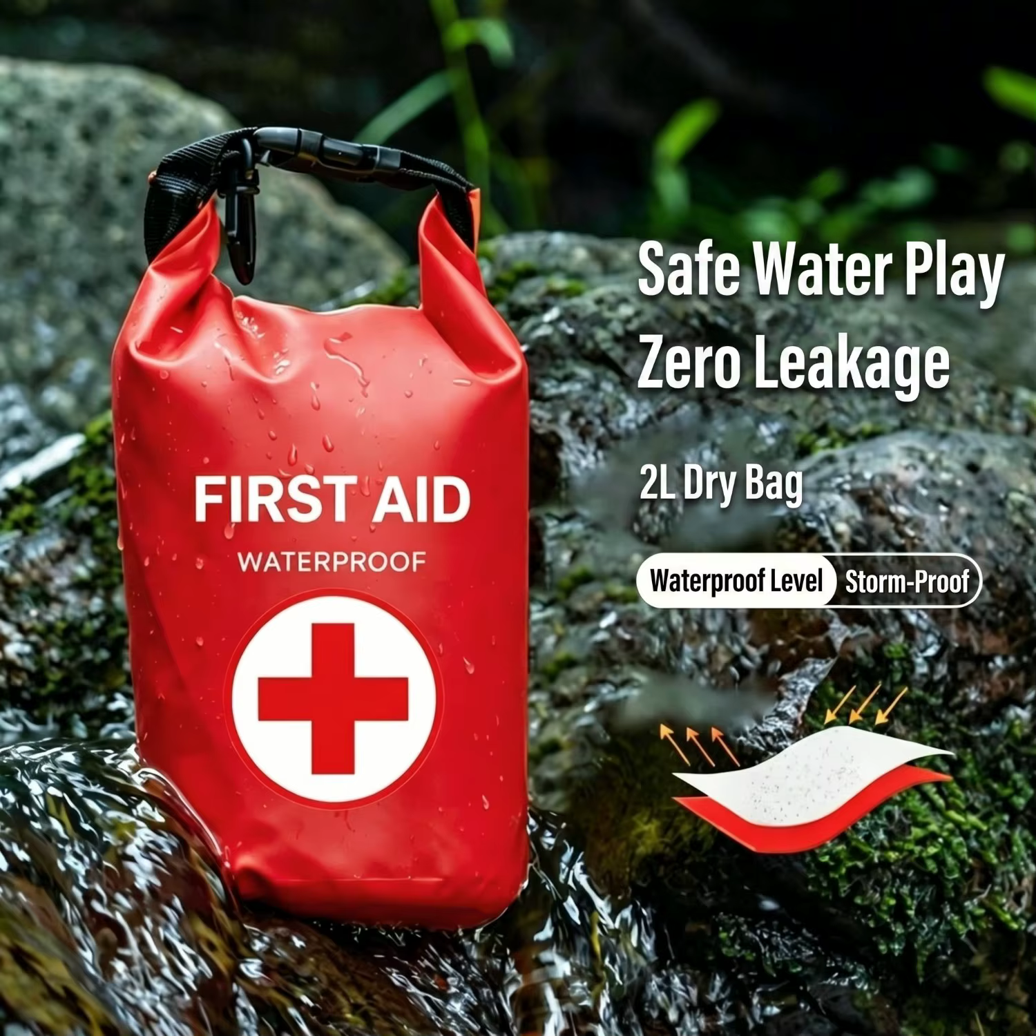 Sac de premiers secours étanche 2L