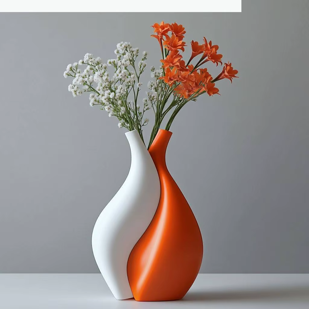 Vase en céramique, ensemble de deux pièces