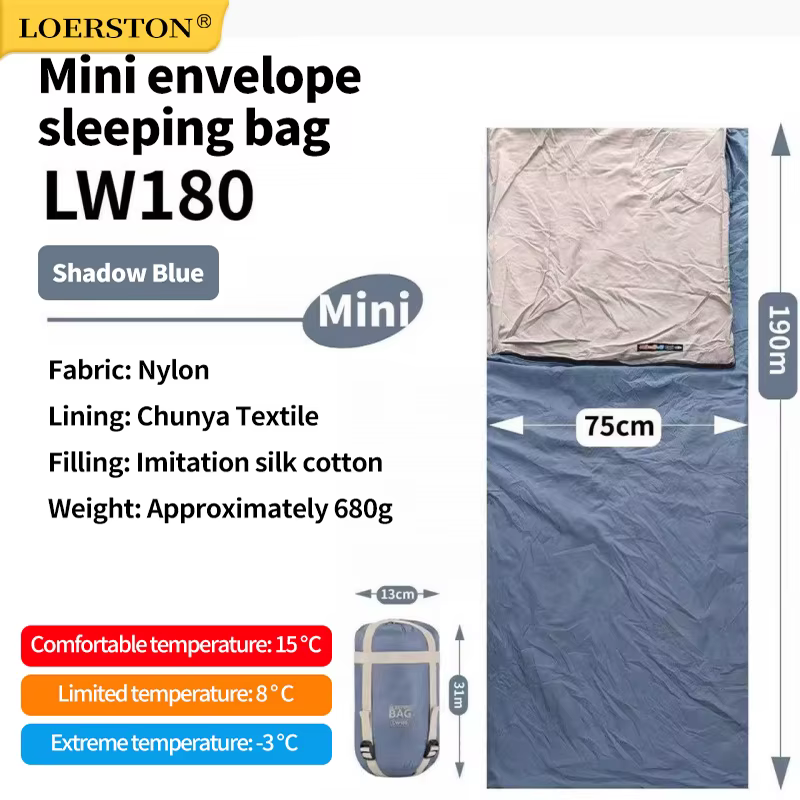 Sac de couchage compact ultraléger pour le camping en plein air