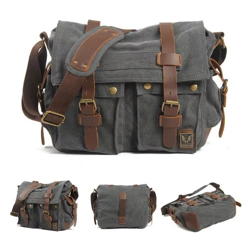 Sac pour appareil photo avec sac en cuir véritable