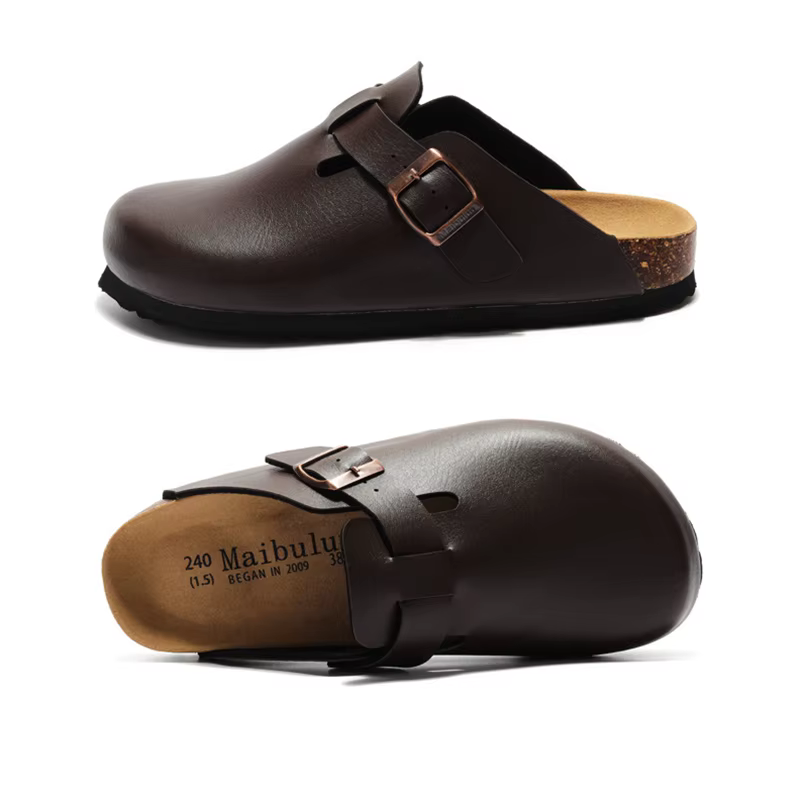 Pantoufles confortables taille 35 ~ 45, boucle décontractée, pantoufles à la mode pour hommes