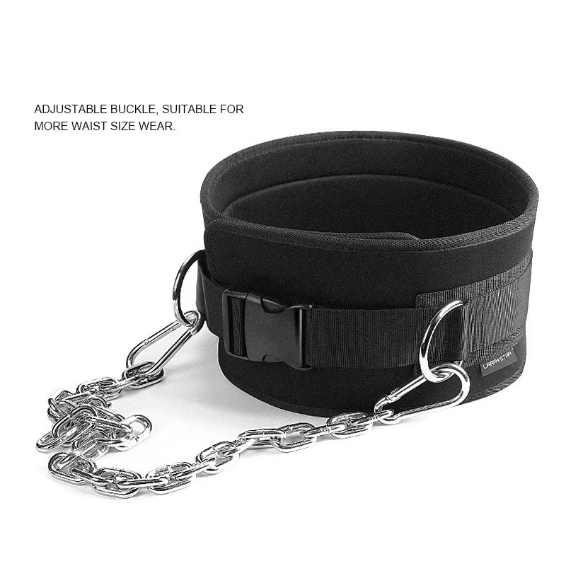 Ceinture de trempage d'entraînement physique avec chaîne en métal solide pour les exercices de gymnastique