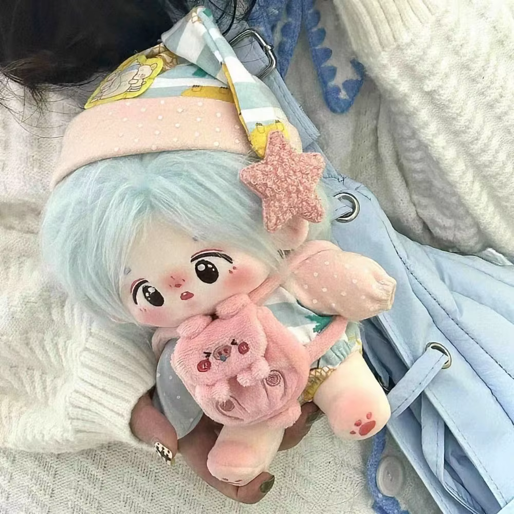 Sac à dos fait à la main pour sac à dos Labubu, Mini poupée mignonne, accessoires de vêtements pour 15cm/20cm, accessoires de sac de poupée en coton