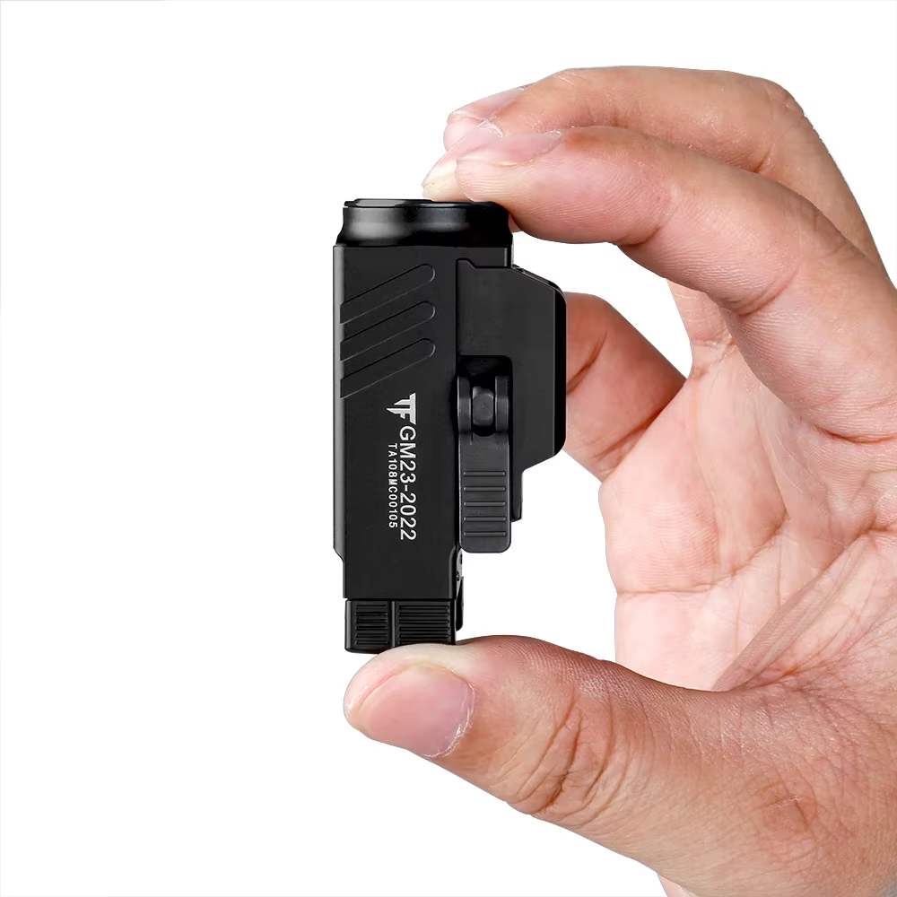 Olla fire-Mini lampe de poche LED, lampe torche aste USB compacte, dégagement rapide, GM23, 800 lumens, DulWeapon, Gl0ck