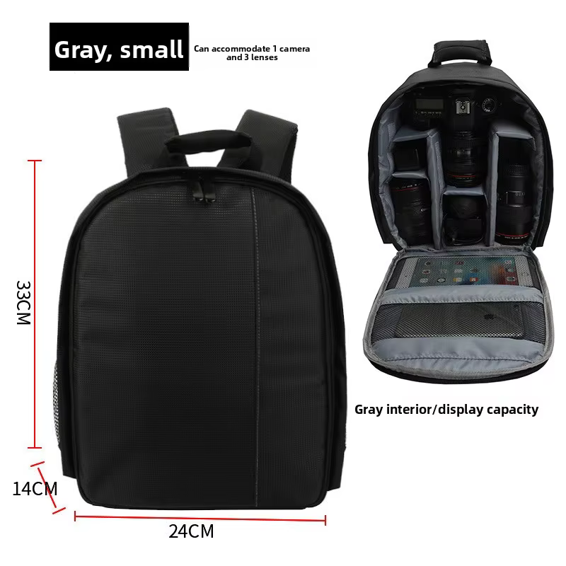 Le sac pour appareil photo est simple