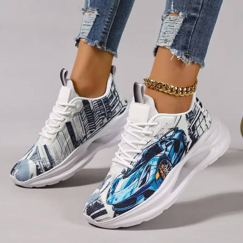 ELUVA mode baskets pour dames chaussures de marche confortables anti-dérapant respirant