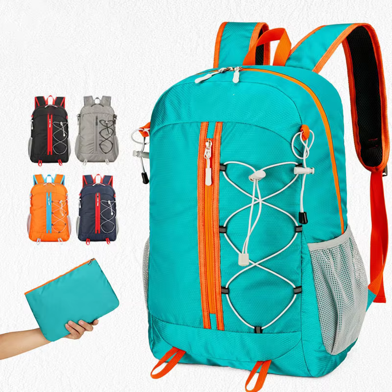 Sac à dos d'extérieur en tissu Oxford, ultraléger, multifonctionnel, décontracté, pliable, grande capacité 30L, pour hommes et femmes