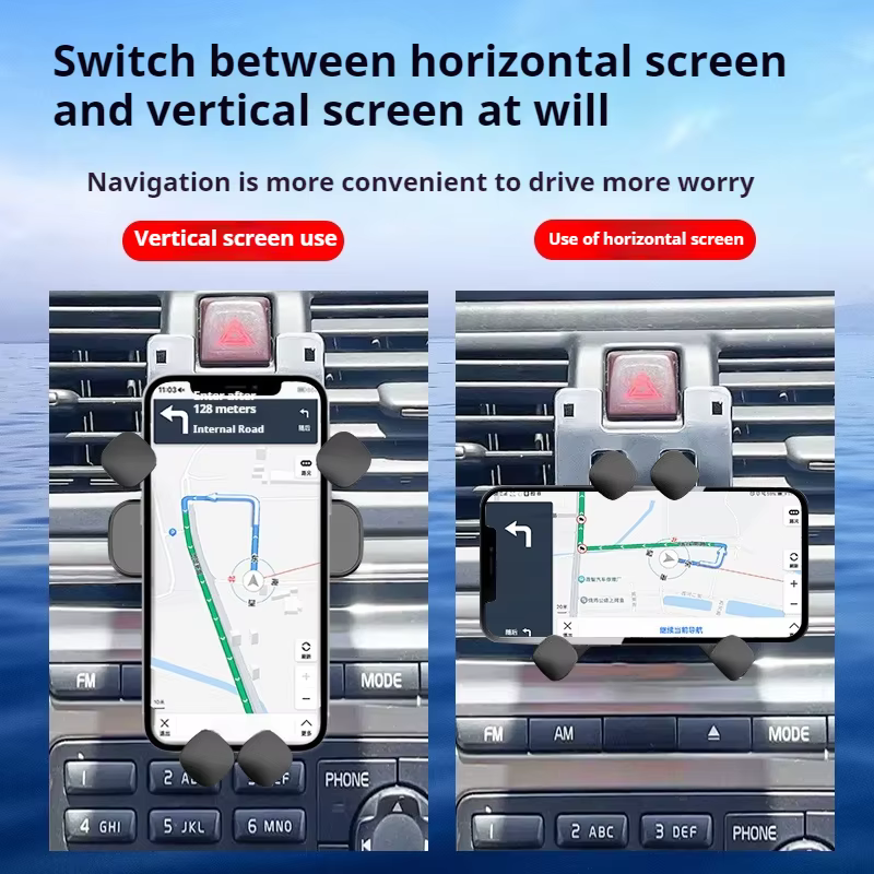 Support de téléphone portable pour voiture Volkswagen Tiguan 2017-2022, support de navigation GPS réglable par gravité, accessoires horizontaux